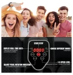 Under Desk Elliptical, Electric Foot Pedal Exerciser, Fully Assembled Seated Elliptical, Compact Portable Elliptical Machine Trainer with Control, Mini Elliptical Leg Exerciser for Home - Image 6